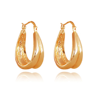Valletta 24K Double Rim Hoop Earrings image