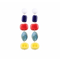 Claudette Color Drops Statement Earrings  image