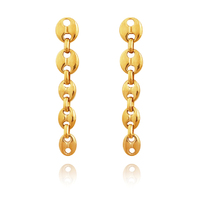 Evren Gold Chain Earrings image