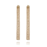 Elizabeth Diamante Gold Tassel Earrings image