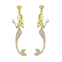The Golden Mermaid Earrings image