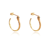 Philomena Gold Vermeil Serpent Hoop Earrings image