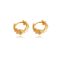 Karah Gold Vermeil Dainty Hoop Earrings image