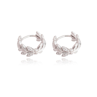 Ember Sterling Silver Dainty Hoop Earrings image