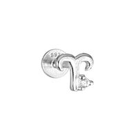 Aries Helix Screw Back Earring (Silver Single Piece) image