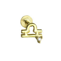 Libra Helix Screw Back Earring (Gold Single Piece) image