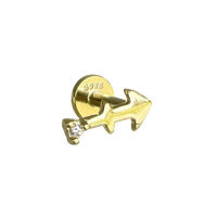 Sagittarius Helix Screw Back Earring (Gold Single Piece) image