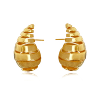 Odyssey Artsy Cocoon Earrings (Gold)