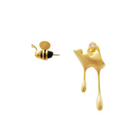 Honey Dripping Mismatching Earrings image