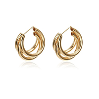 Jaclin Curved Line Earrings image