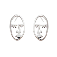 Little Artist Abstract Face Earrings image