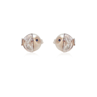 Little Puffer Fish Stud Earrings