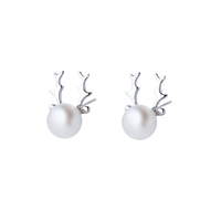 Pearl Rhindeer Earrings image