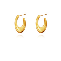 Lowe Modern Gold Curve Earrings image