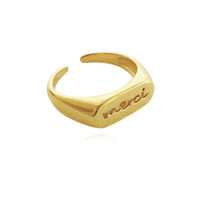 Merci Gold Vermeil Open Ring image