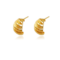 Elayne Gold Filled Croissant Earrings image