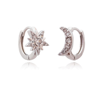 Nyx Dainty Star & Moon Mismatching Earrings image