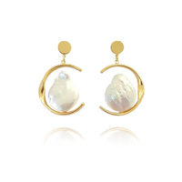 Eleua Baroque Pearl Drop Earrings  image