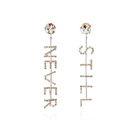 Never Still Crystal Diamante Earrings  image