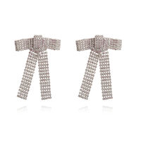 Irvine Silver Bow Tie Earrings image