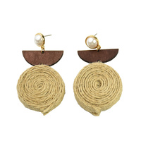 Mya Rolled Knit Ethical Earrings (for non-pierced ears)