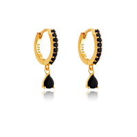 Lenore Pavé CZ Dainty Drop Earrings image