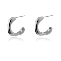 Marcie Open Square Earrings (Silver) image