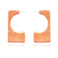 Nadia Geo Oversized Resin Statement Earrings image