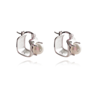Merritt Artsy Pearl Frame Earrings image
