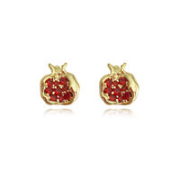Amaris Pomegranate Stud Earrings image