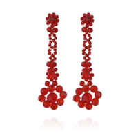 Arabella Rouge Beaded Earrings image
