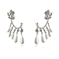 Florian Shimmer Dangle Climber Earrings