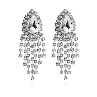 Rayne Crystal Diamante Earrings Silver image