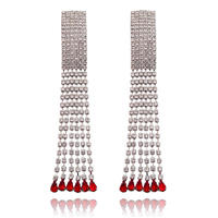 Lemaire Catwalk Diamante Tassel Earrings image
