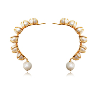 Francine 24K Luxury Pearl Sculpture Earrings image