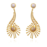 Beretta Artisan 24K Coastal Sculpture Earrings  image