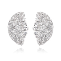 Deanna Catwalk Diamante Statement Earrings image