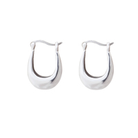Paloma Solid Silver Bowl Earrings image