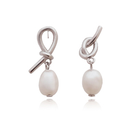 Trixie Mismatching Pearl Drop Earrings image