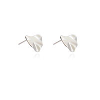 Zooey Artisan Silver Stud Earrings image