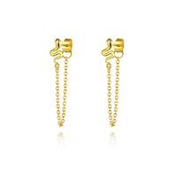 Kalea Gold Filled Snake Chain Earrings image
