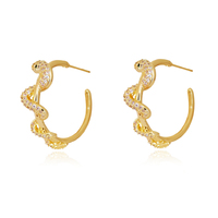 Celestina Serpent Hoop Earrings image