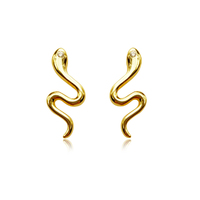 Ava Gold Filled Snake Stud Earrings image