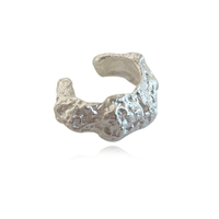 Lonzo Ear Contour Solid Sculpture Cuff Earring (Single Piece) image