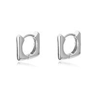 New Frame of Mind Huggie Earrings (Silver) image