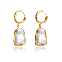 Aerin 24K Gold Mother Of Pearl Drop Earrings image