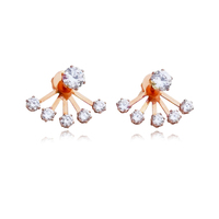 Benicia Rose Gold Stud Earrings image