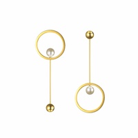 Adora Simplicity Drop Mismatching Earrings image