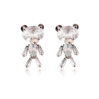 Ted Zirconia Dainty Teddy Earrings image