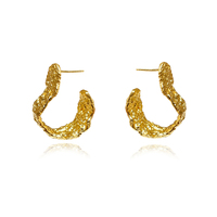 Amandine Artisan Sculptural Flow Earrings (Gold Vermeil) image